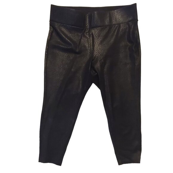 torrid Pants - Torrid Pixie Cropped Snake Print Leggings Pull On Pants Size 2R